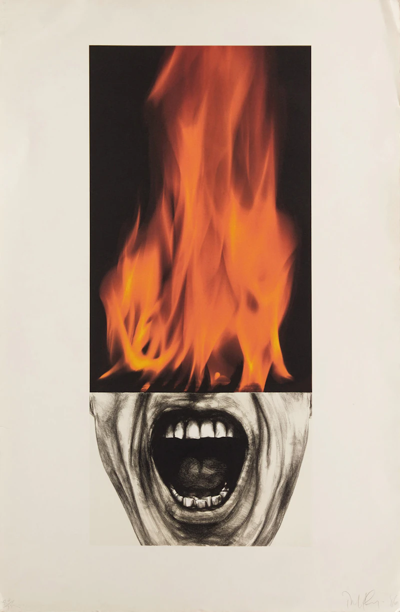 Robert Longo, Arena Brains, colour lithograph, 1986 - view 2