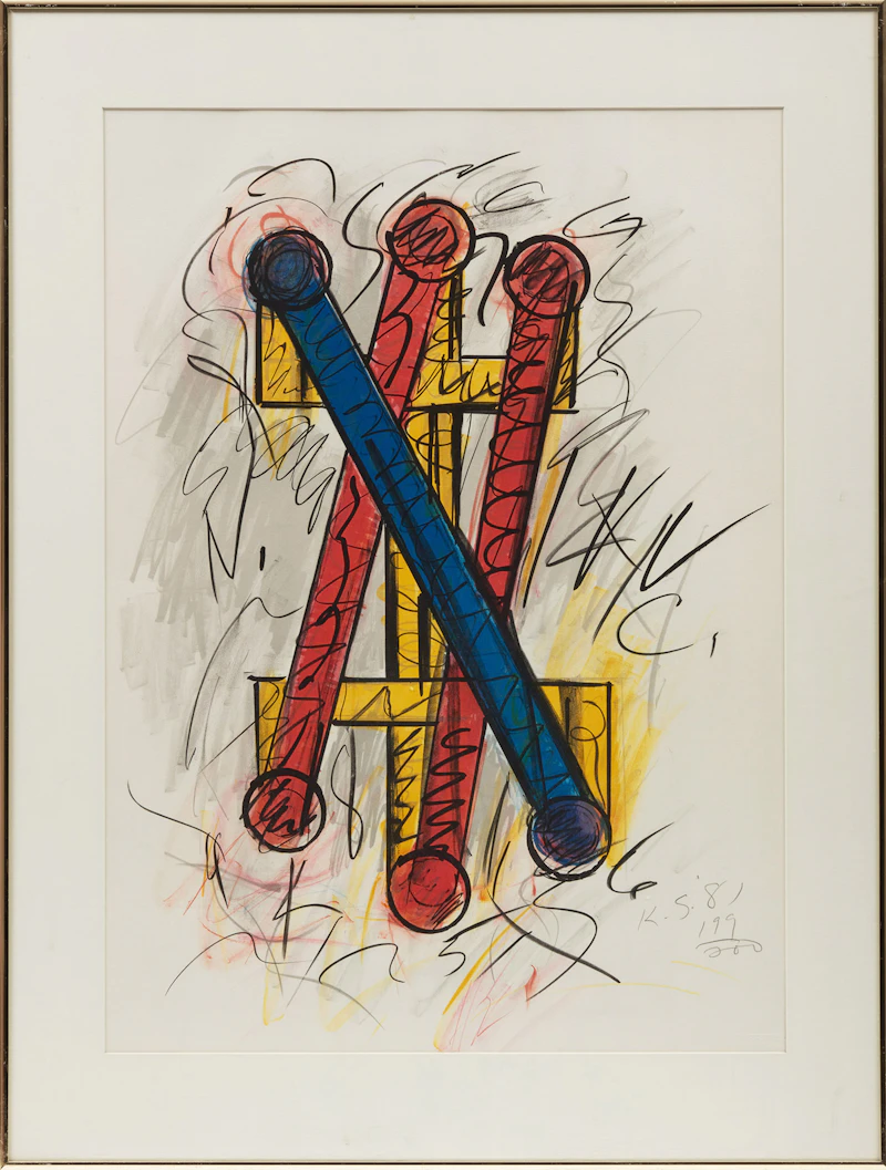 Keith Sonnier, Untitled, colour lithograph, 1981 - view 2