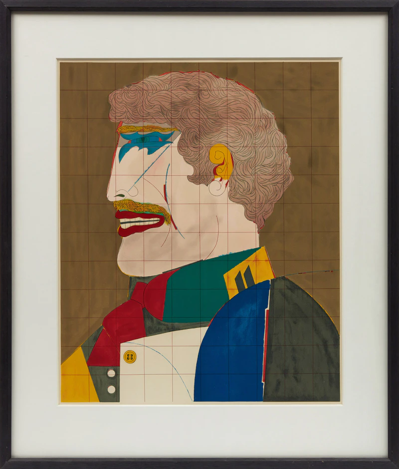 Richard Lindner, Profile, colour lithograph, 1969 - view 2