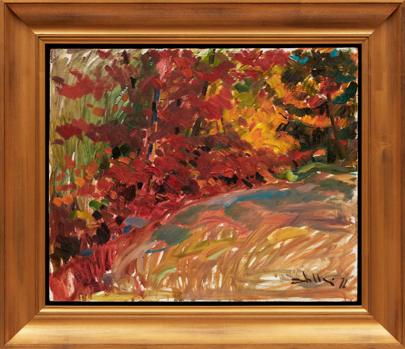 Arthur Shilling, Autumn, oil on board, 1971 - view 2