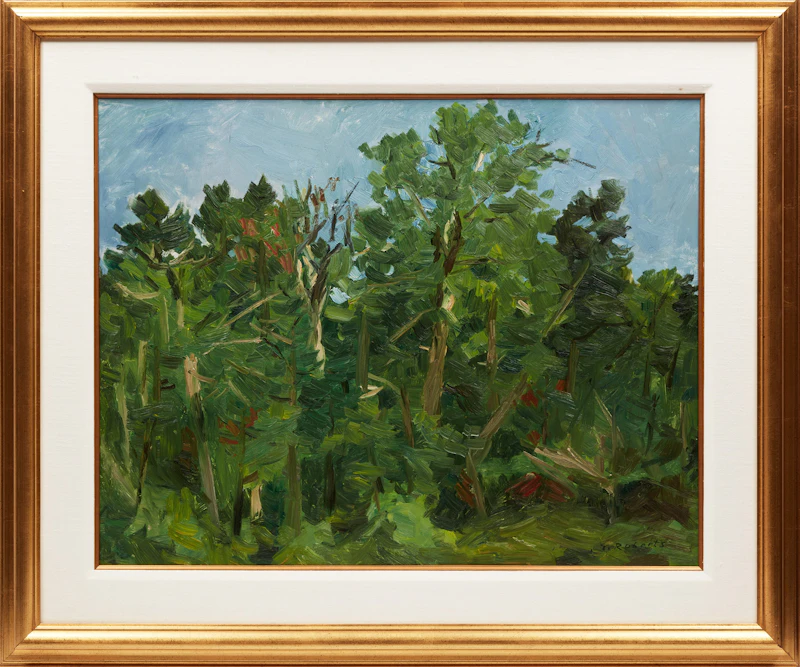 William Goodridge Roberts, Laurentian Woods, oil on board, 1954 - view 2