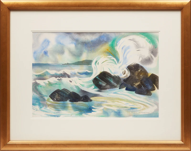 Doris Jean McCarthy, High Tide, East Coast, watercolour - view 2