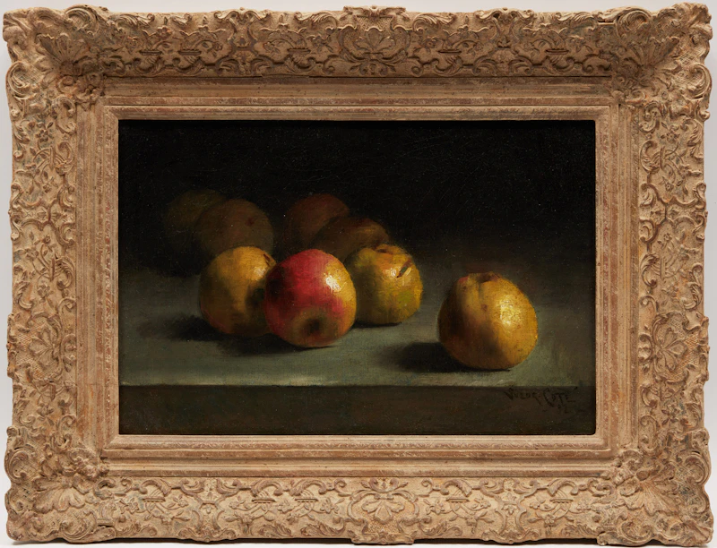 Marc-Aurèle de Foy Suzor-Coté, Apples, oil on canvas, 1892 - view 2