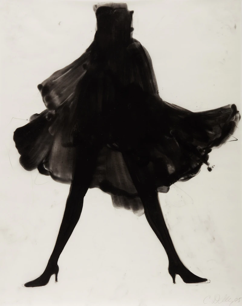 Cathy Daley, Untitled (Dancer 1); Untitled (Dancer 2), two pastels on vellum paper, 2005 - view 1