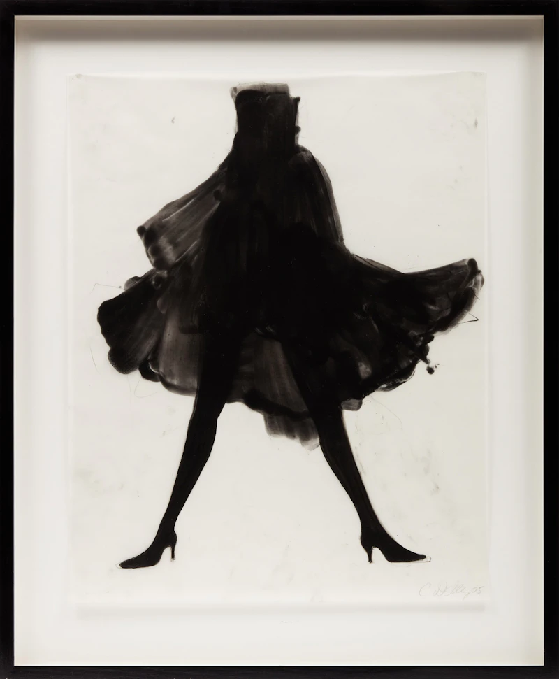Cathy Daley, Untitled (Dancer 1); Untitled (Dancer 2), two pastels on vellum paper, 2005 - view 2