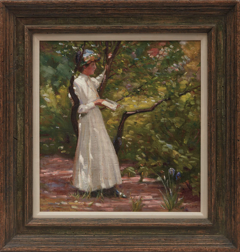 Peter Clapham Sheppard, Woman in the Garden, The Grange, 1910, oil on canvas - view 2