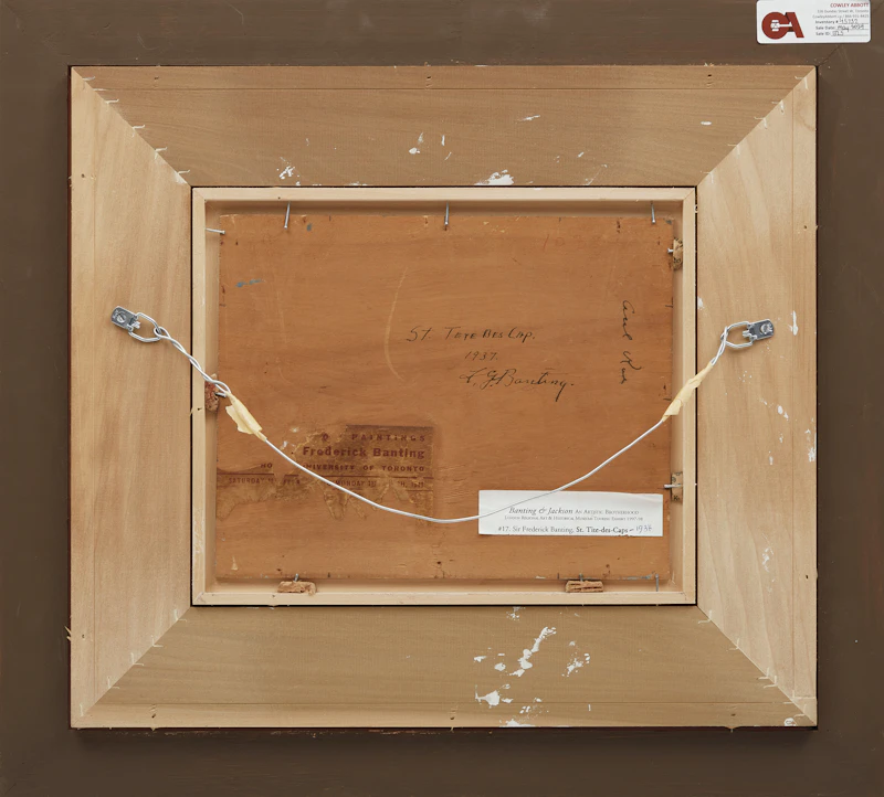 Frederick Grant Banting, St. Tite des Caps, oil on board, 1937 - view 3