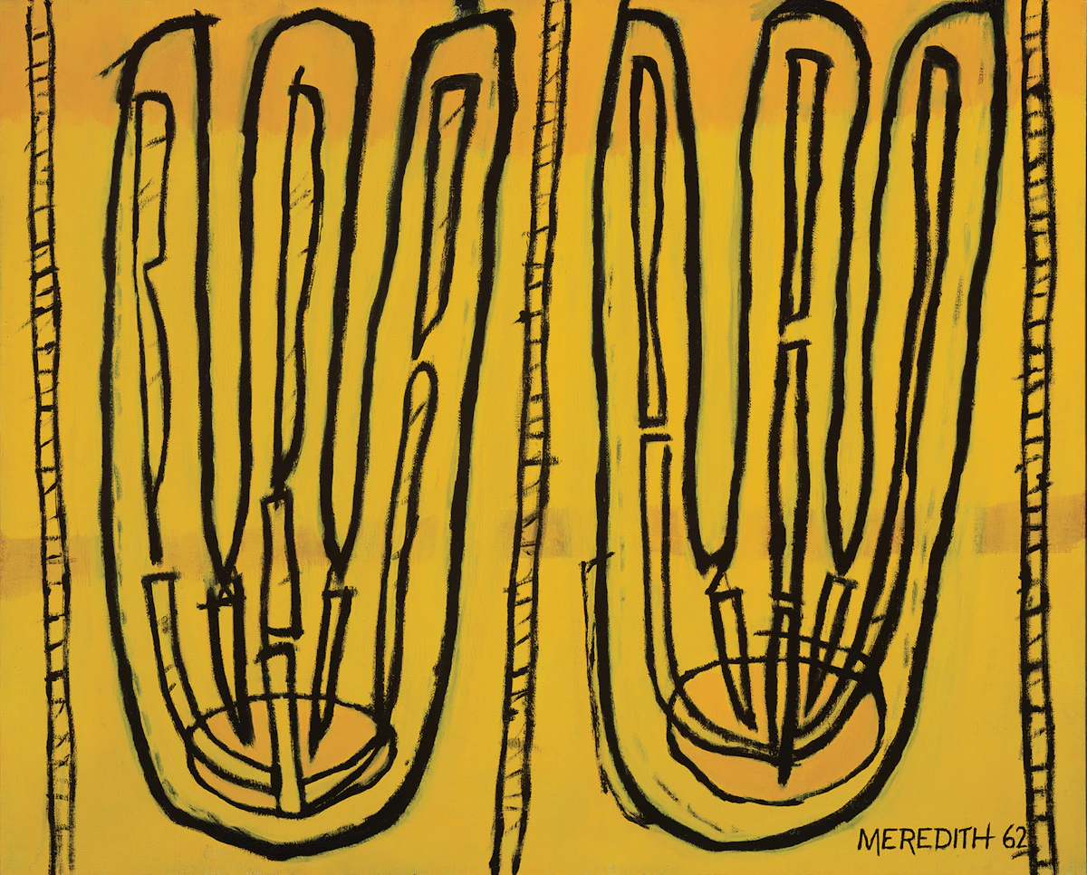 John Meredith, Bengal 1, oil on canvas, 1962