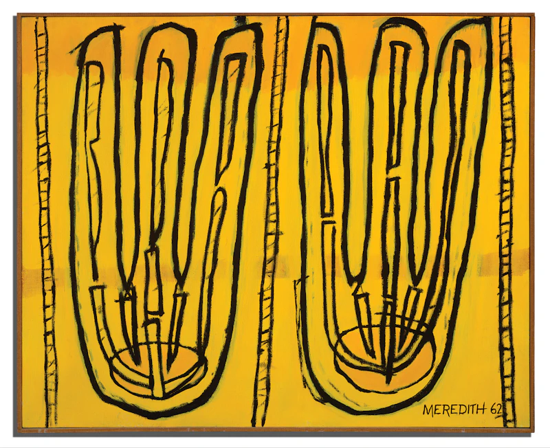 John Meredith, Bengal 1, oil on canvas, 1962 - view 2