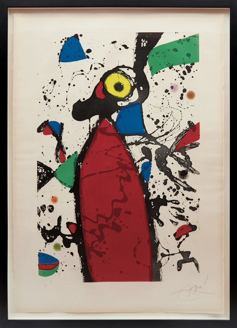 Joan Miró, Souris rouge à la mantille (Dupin 751), colour aquatint, 1975 - view 2
