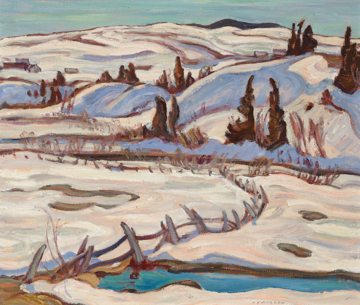Alexander Young Jackson, North Shore, Quebec, oil on canvas, circa 1938
