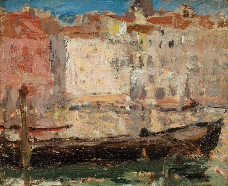 James Wilson Morrice, Study for Golden Venice, circa 1901-1902, oil on board, circa 1901 - view 1
