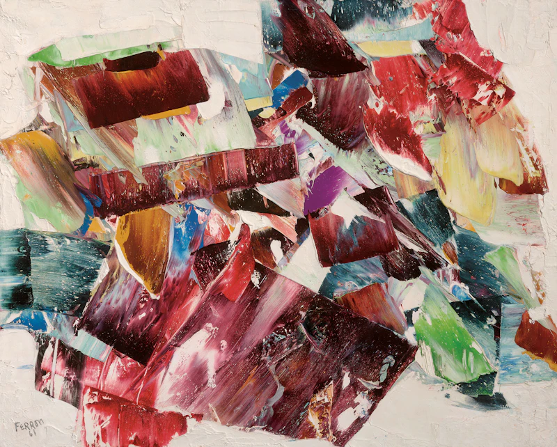 Marcelle Ferron, Sans titre, oil on canvas