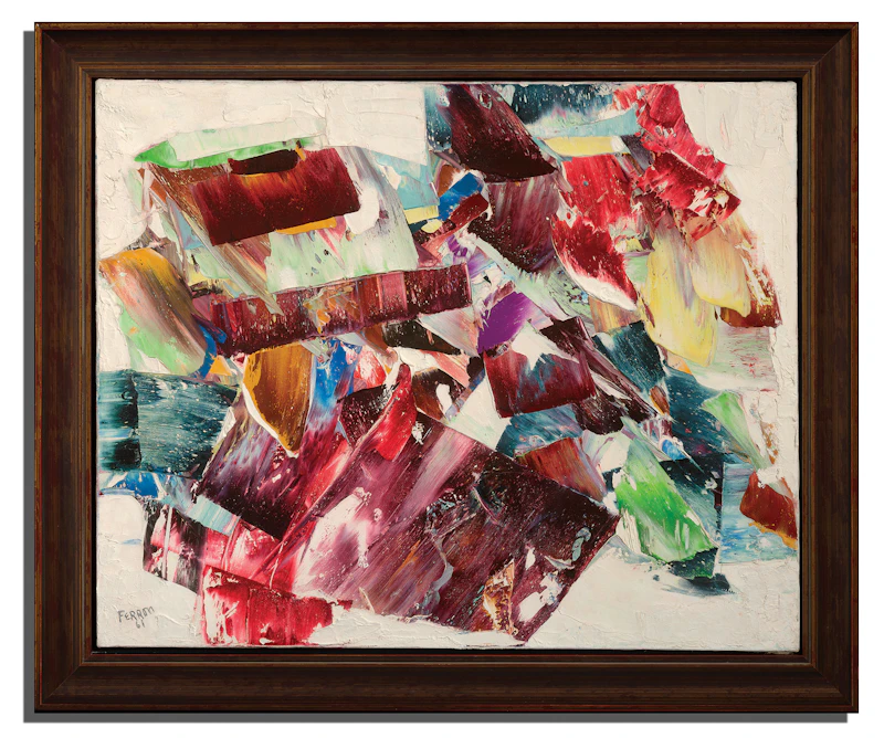 Marcelle Ferron, Sans titre, oil on canvas, 1961 - view 2