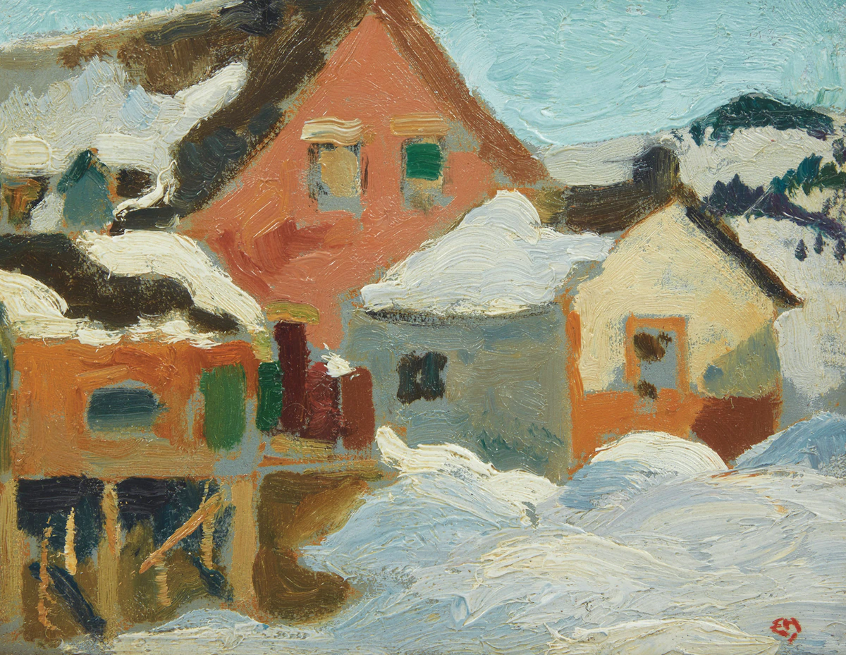 Edwin Headley Holgate, Baie St. Paul, oil on panel