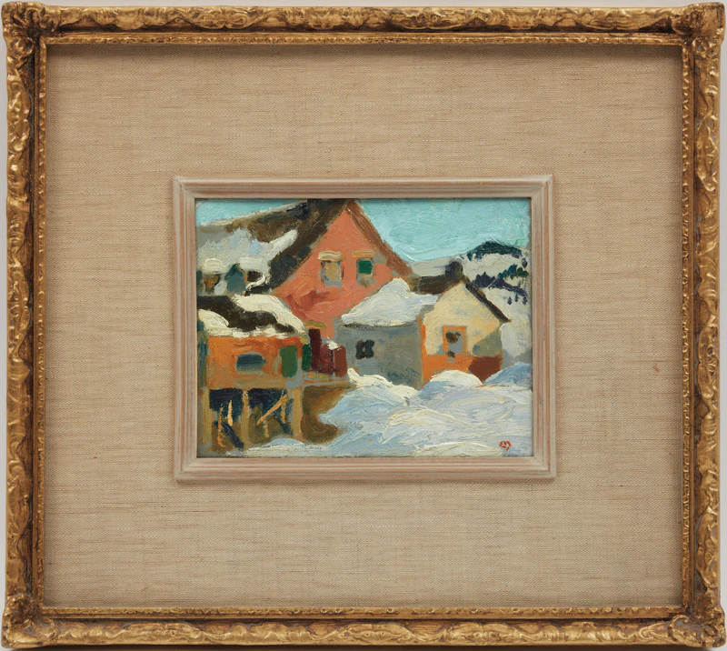 Edwin Headley Holgate, Baie St. Paul, oil on panel - view 2