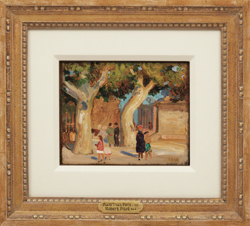 Robert Wakeham Pilot, Plain Trees, Paris, oil on board - view 2