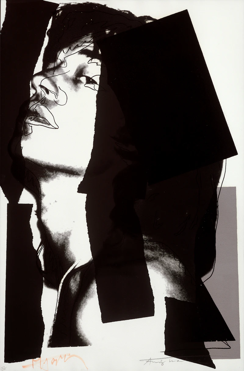 Andy Warhol, Mick Jagger (F&S II.144), screenprint on Arches Aquarelle (Rough) paper