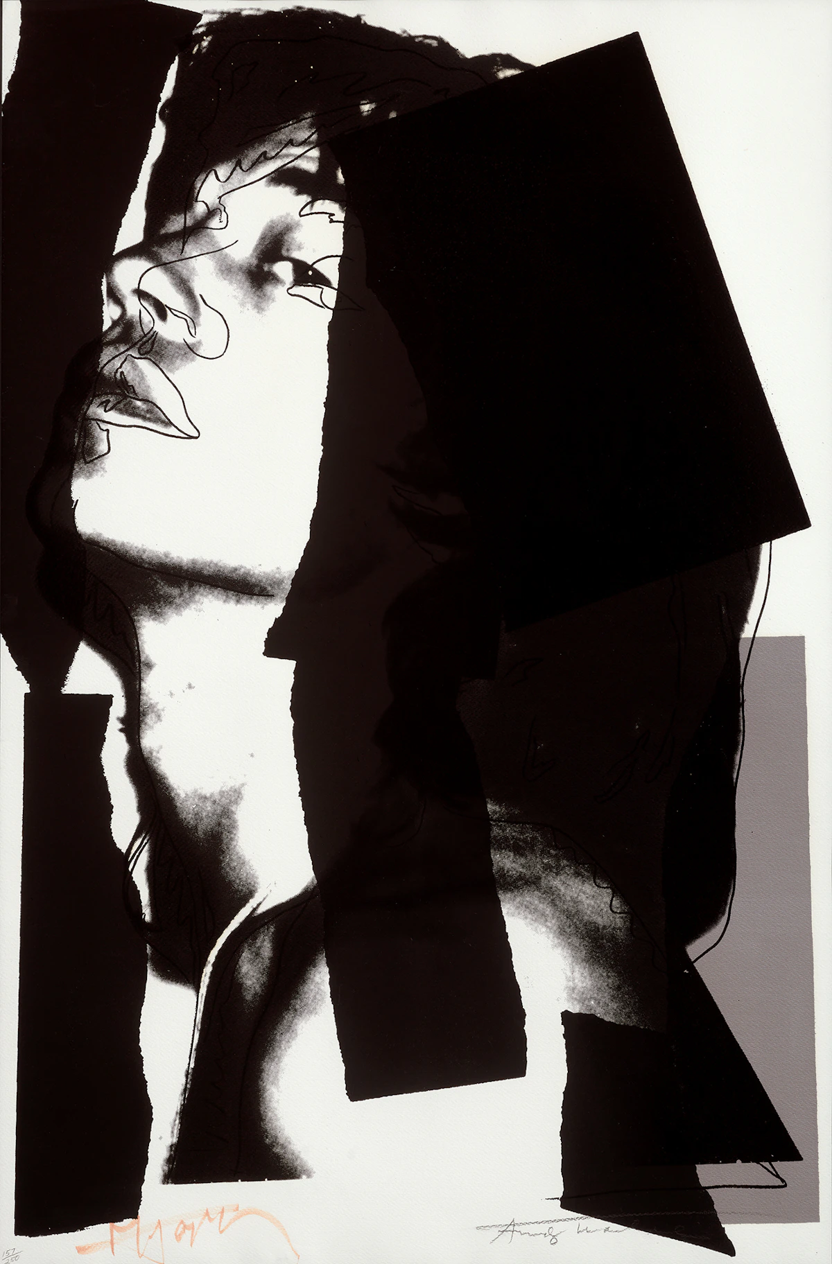 Andy Warhol, Mick Jagger (F&S II.144), screenprint on Arches Aquarelle (Rough) paper