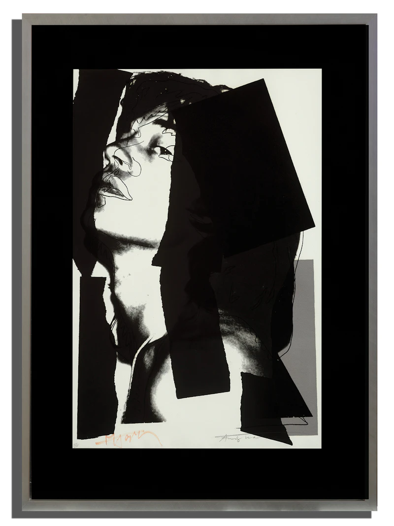 Andy Warhol, Mick Jagger (F&S II.144), screenprint on Arches Aquarelle (Rough) paper - view 2