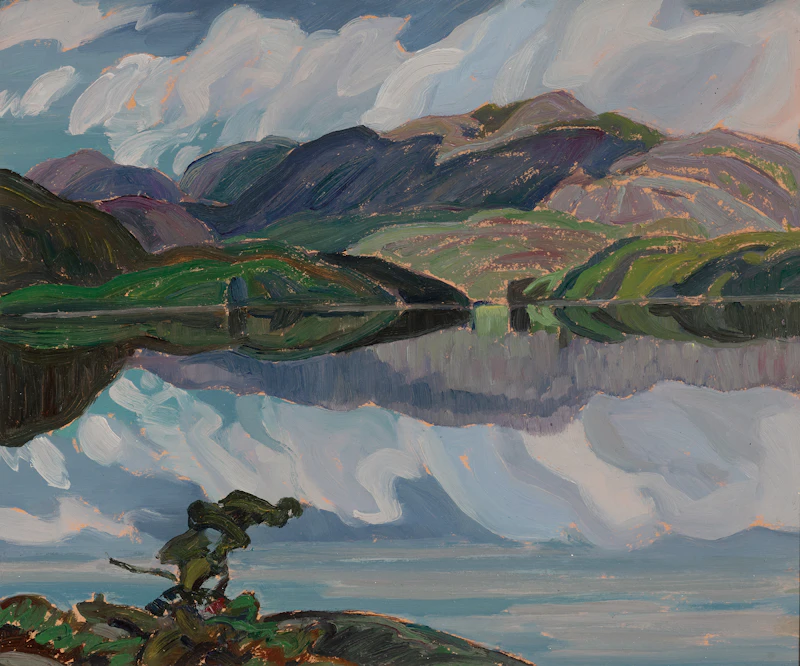 Franklin Carmichael, Reflections, La Cloche Hills , oil on board