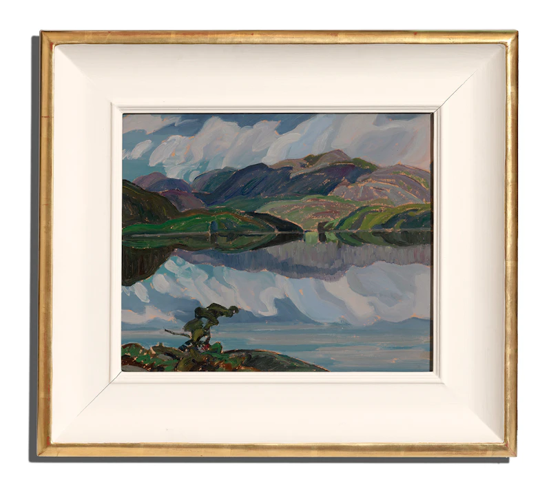 Franklin Carmichael, Reflections, La Cloche Hills , oil on board, circa 1936 - view 2