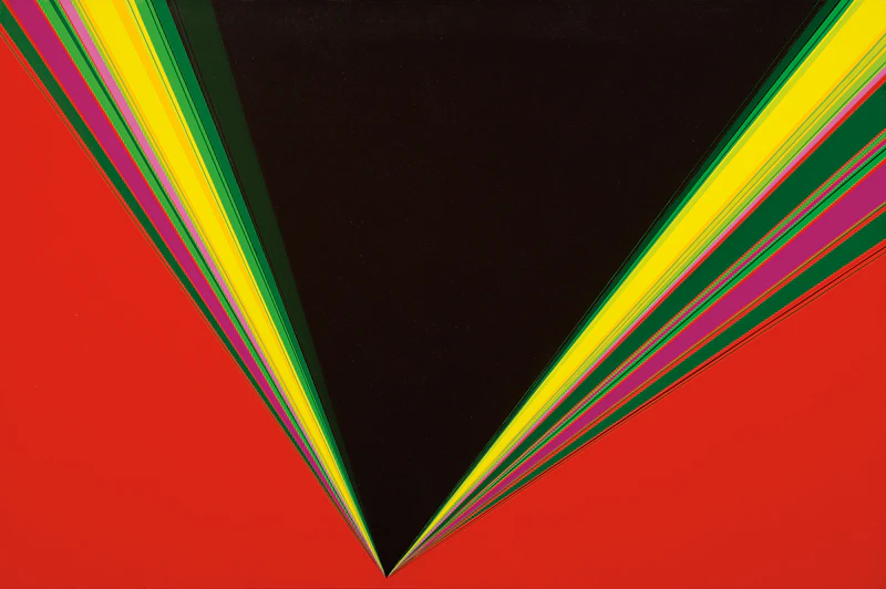 Rita Letendre, Reflet, acrylic on canvas