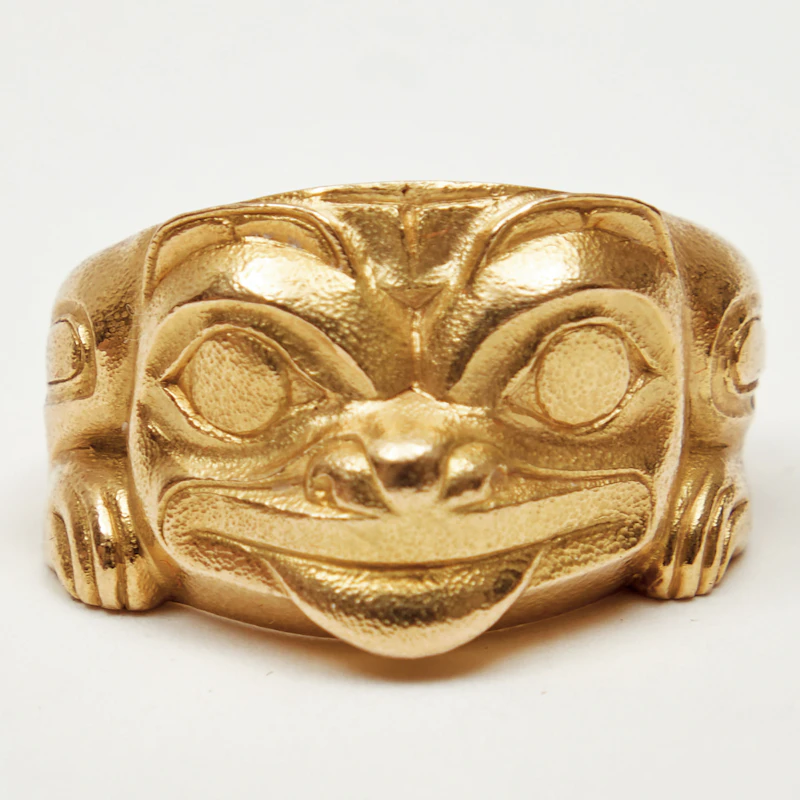 Bill Ronald Reid, Grizzly Bear Ring, 18 karat gold, 1976 - view 1