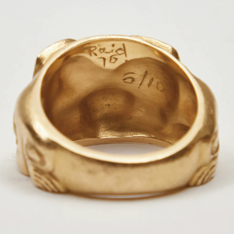 Bill Ronald Reid, Grizzly Bear Ring, 18 karat gold, 1976 - view 4