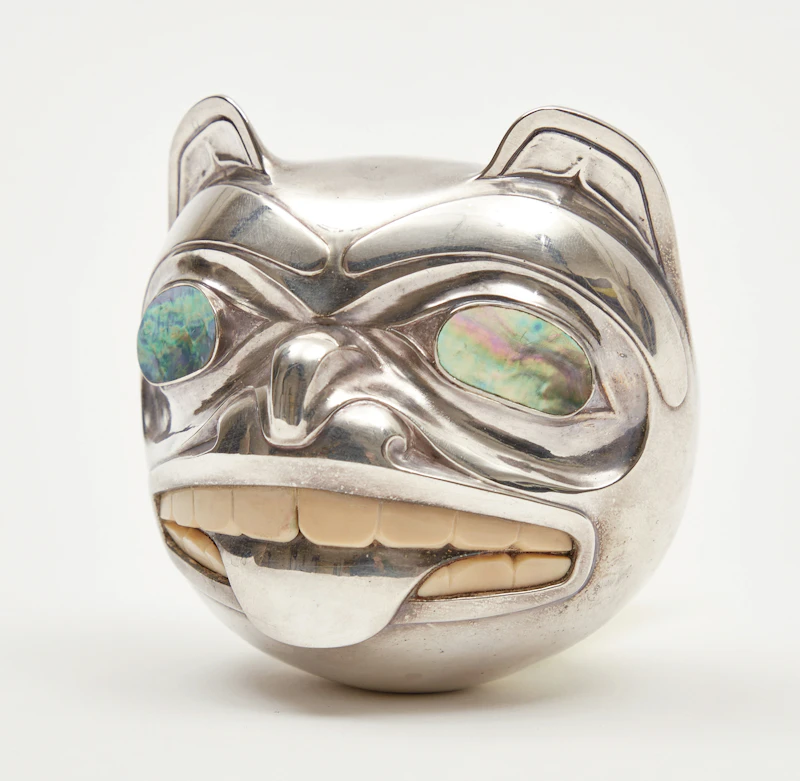 Bill Ronald Reid, Bear Head or Knob, 1981, sterling silver - view 2