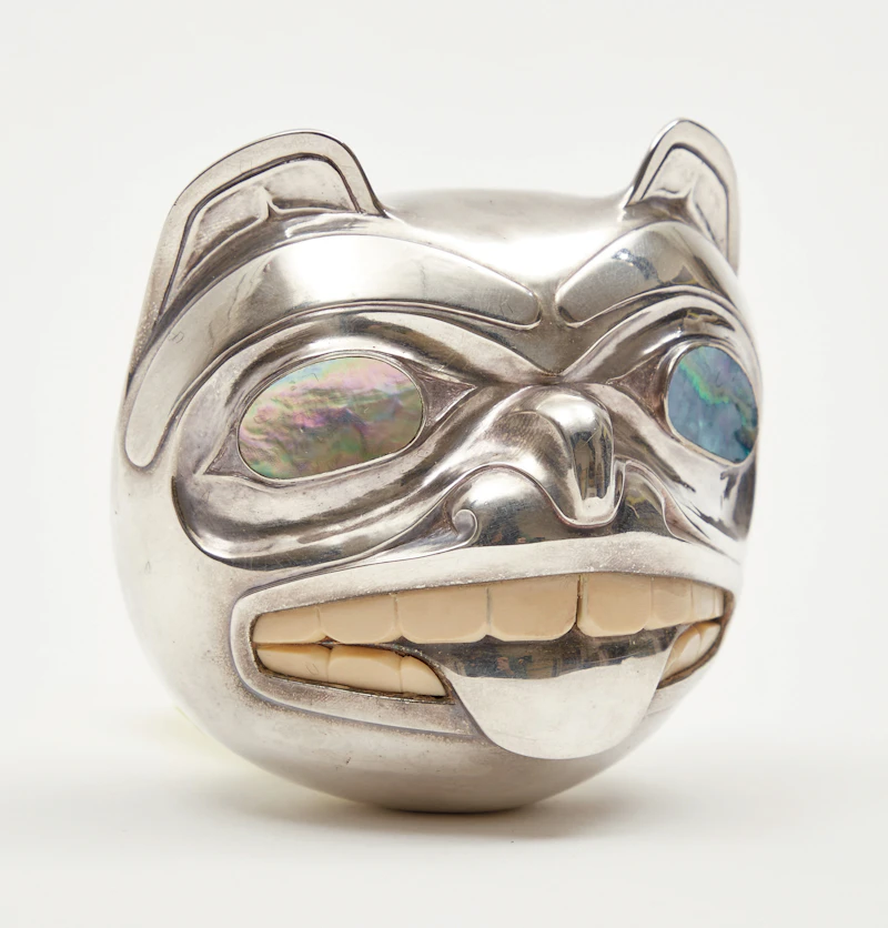 Bill Ronald Reid, Bear Head or Knob, 1981, sterling silver - view 3