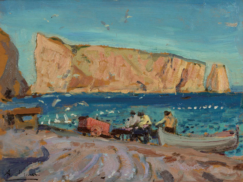 Arthur Lismer, Percé, oil on panel