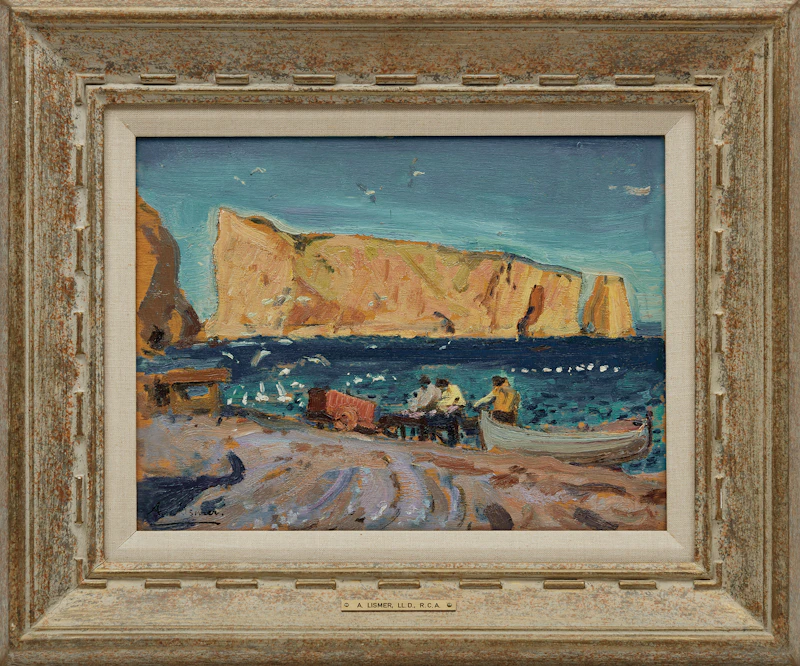 Arthur Lismer, Percé, oil on panel, 1925 - view 2