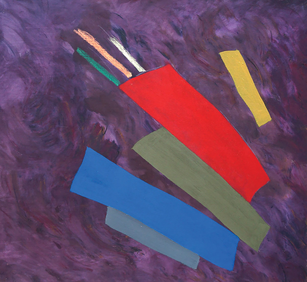 Jack Hamilton Bush, Bas Continuo #1, acrylic polymer on canvas, 1976