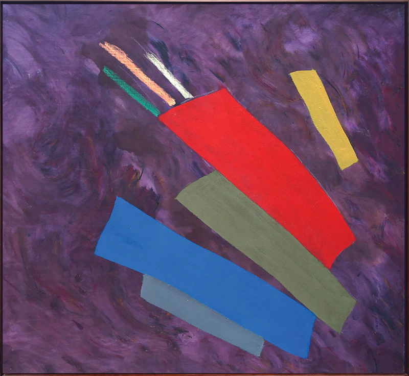 Jack Hamilton Bush, Bas Continuo #1, acrylic polymer on canvas, 1976 - view 2