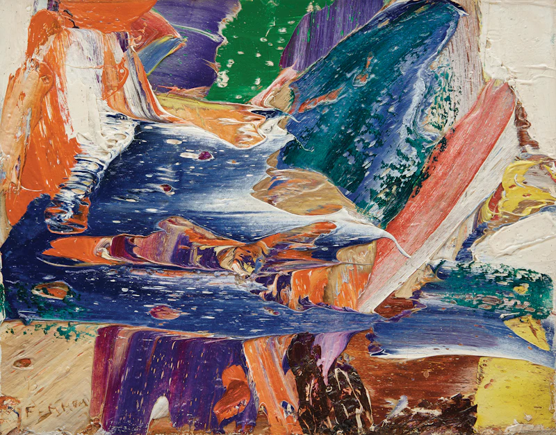 Marcelle Ferron, Sans titre, oil on canvas