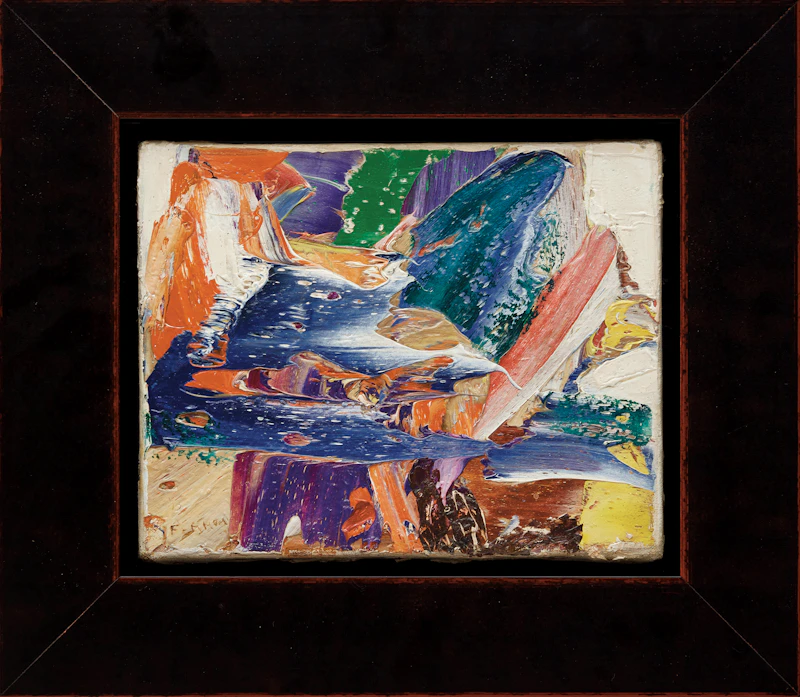 Marcelle Ferron, Sans titre, oil on canvas, circa 1960 - view 2