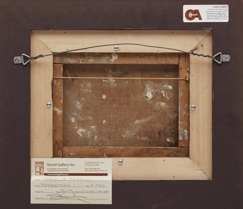 Marcelle Ferron, Sans titre, oil on canvas, circa 1960 - view 3