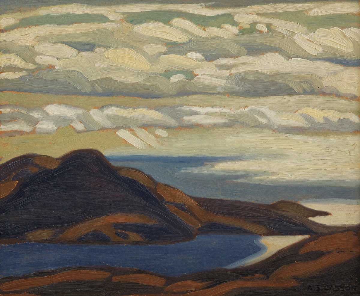 Alfred Joseph Casson, Pic Island, Lake Superior , oil on board, 1928