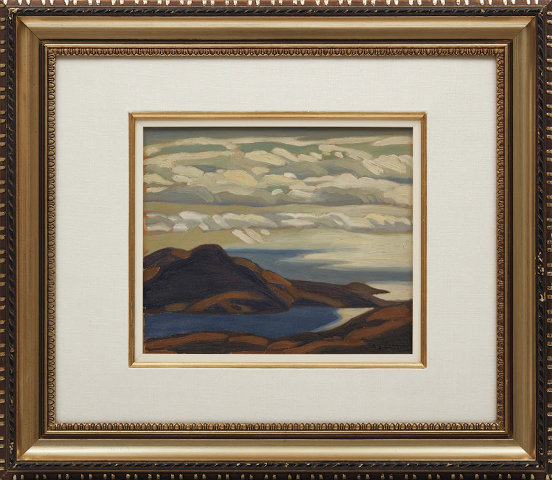 Alfred Joseph Casson, Pic Island, Lake Superior , oil on board, 1928 - view 2