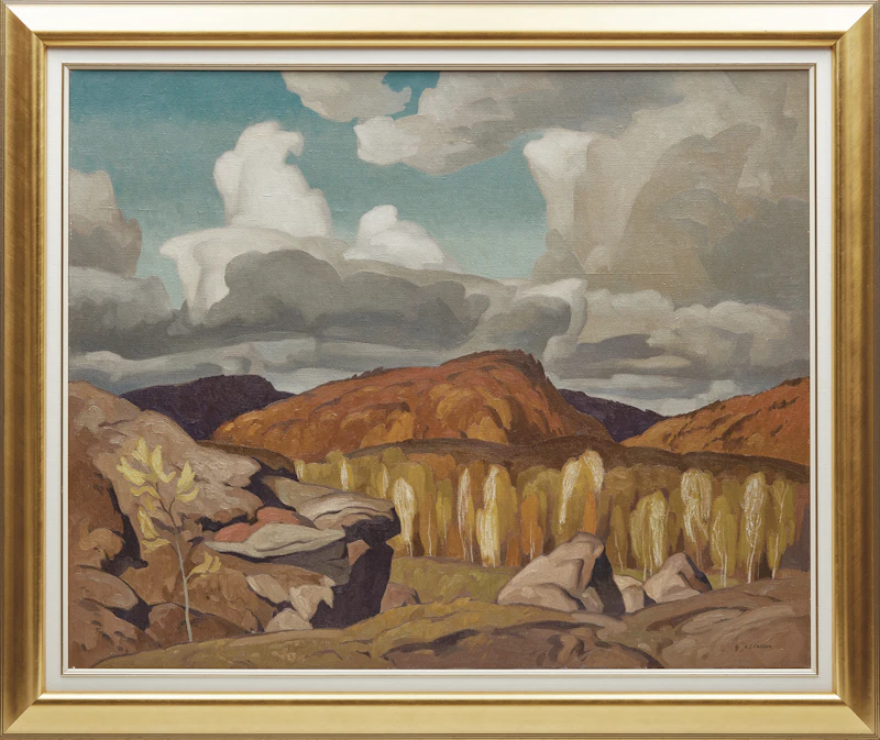 Alfred Joseph Casson, October Afternoon-Bancroft, oil on canvas, 1967 - view 2