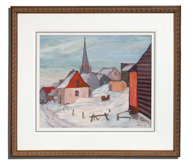 Frederick Grant Banting, Bic, Quebec, oil on canvas, 1927 - view 2