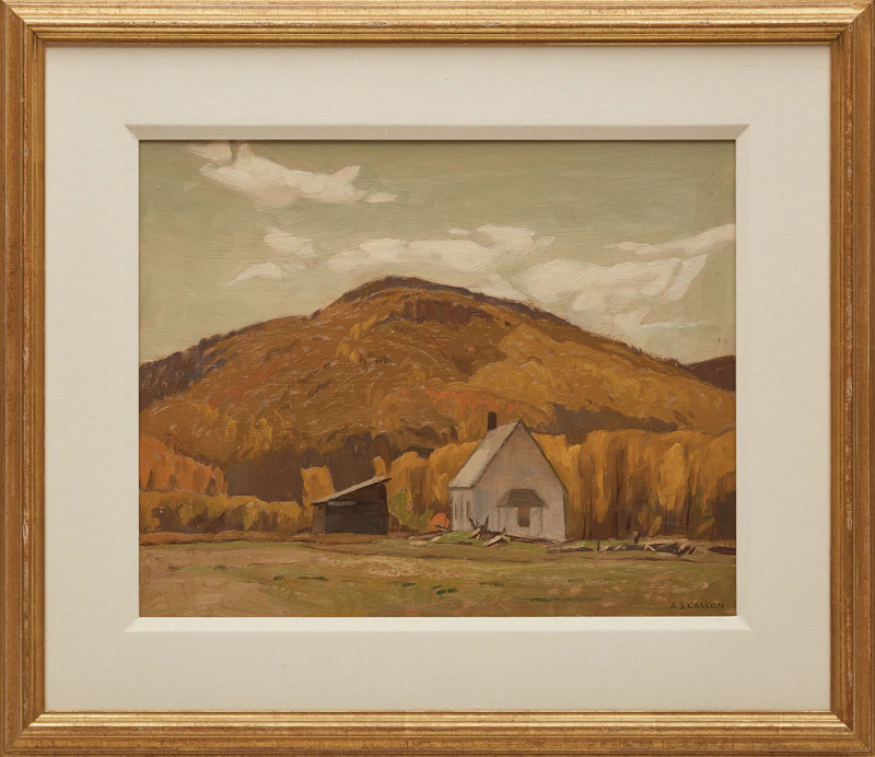 Alfred Joseph Casson, Schoolhouse at Halfway Lake, oil on board, circa 1959 - view 2