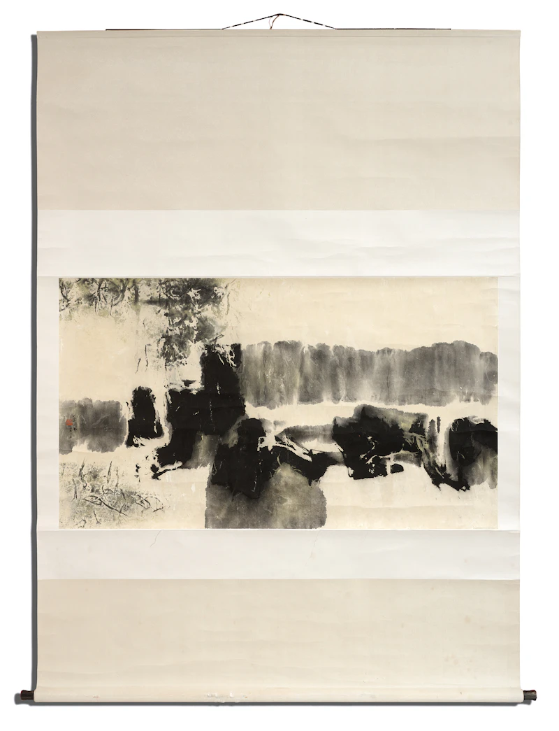 Liu Guosong, Echo in the Valley, ink on paper, 1965 - view 3