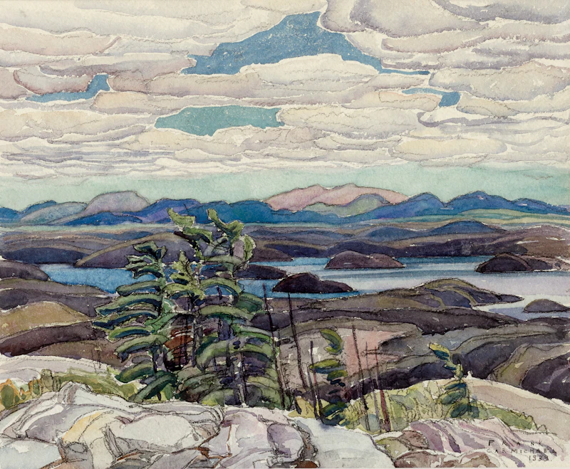 Franklin Carmichael, La Cloche Landscape, watercolour and graphite