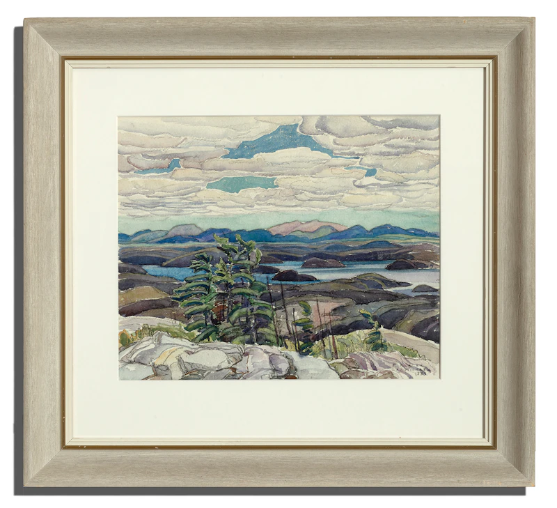 Franklin Carmichael, La Cloche Landscape, watercolour and graphite, 1939 - view 2