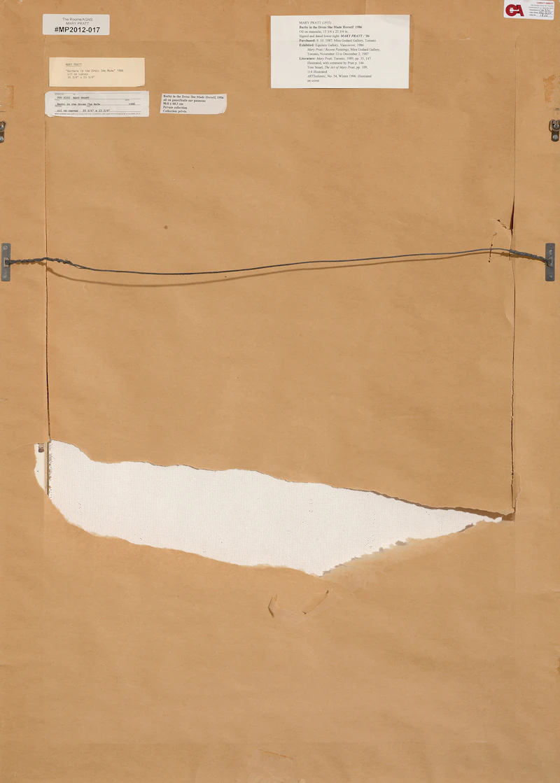 Mary Pratt, Barby in the Dress She Made Herself, oil on board, 1986 - view 3