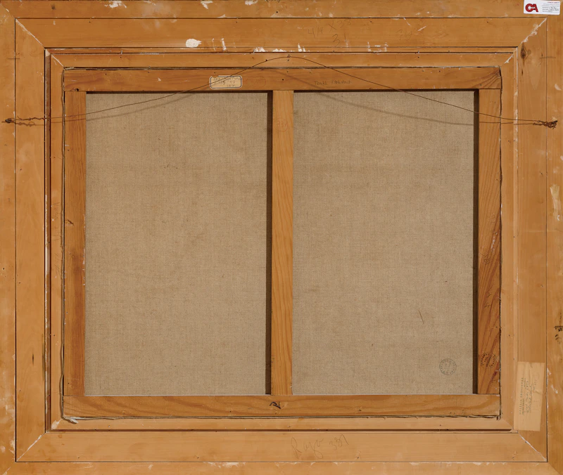 Sayed Haider Raza, Temple Protestant, oil on canvas, 1957 - view 3