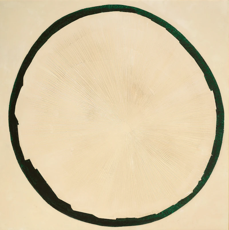 Ronald Langley Bloore, White Sun-Green Rim, 1960, oil on board