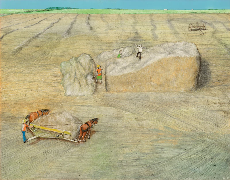 Family Building Stack by William Kurelek